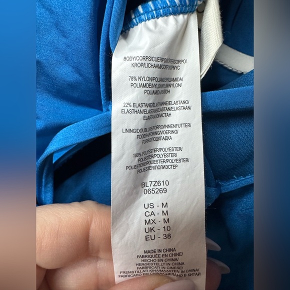 Bikini Lab "Beach Please" One-Piece Swimsuit – Royal Blue – Size M - Picture 7 of 12